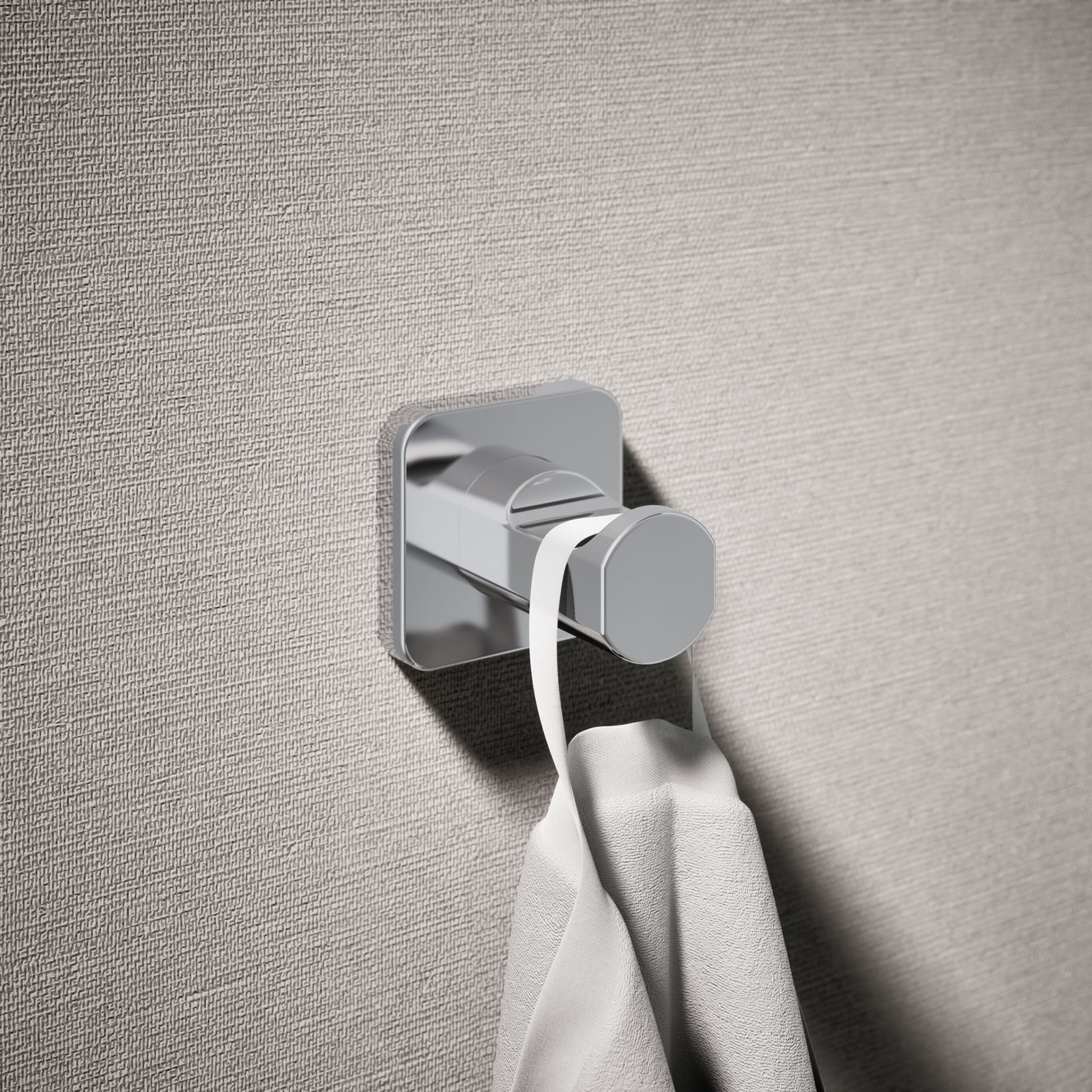 Parallel Robe Hook, Polished Chrome