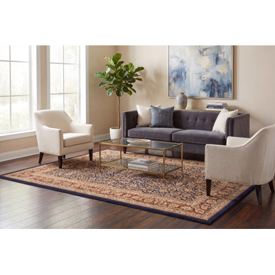 Tapis bleu marine/brun persane Atterbury