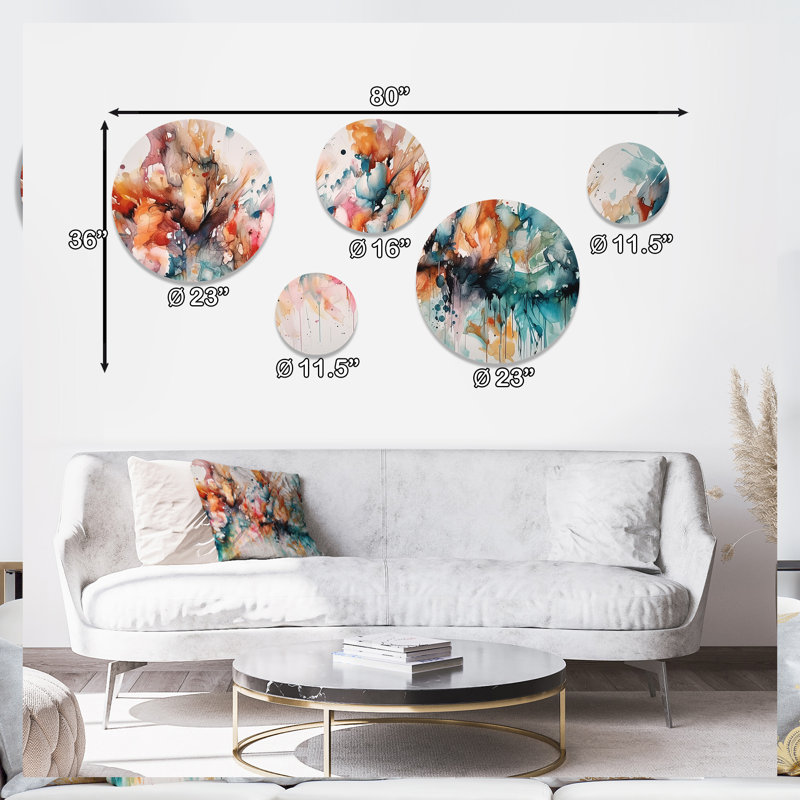 Abstract Wall Decor on Metal