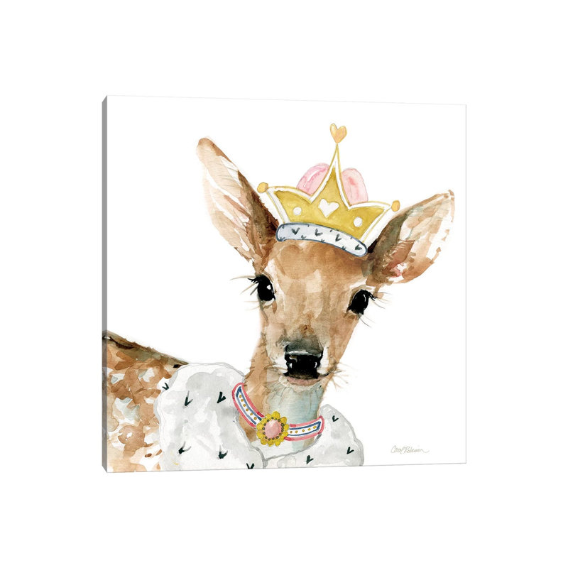 Glamour Girls: Deer by Carol Robinson - Wrapped Canvas Print, 30.48 cm H x 30.48 cm W