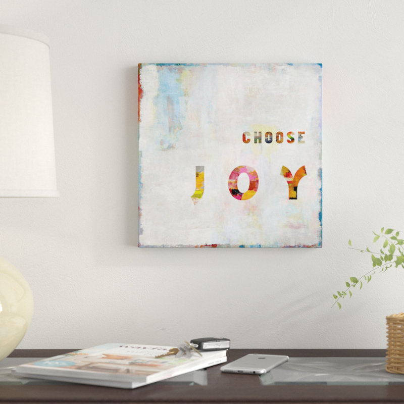 «Select Joy in Color», impression sur toile, H 12 po x l 12 po x P 0,75 po, Pas de tapis, Toile tendue