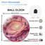 Horloge murale cosmique en verre 12 po