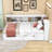 Twin Daybed with 2 Drawer and Storage Cabinets and USB Ports-549805662