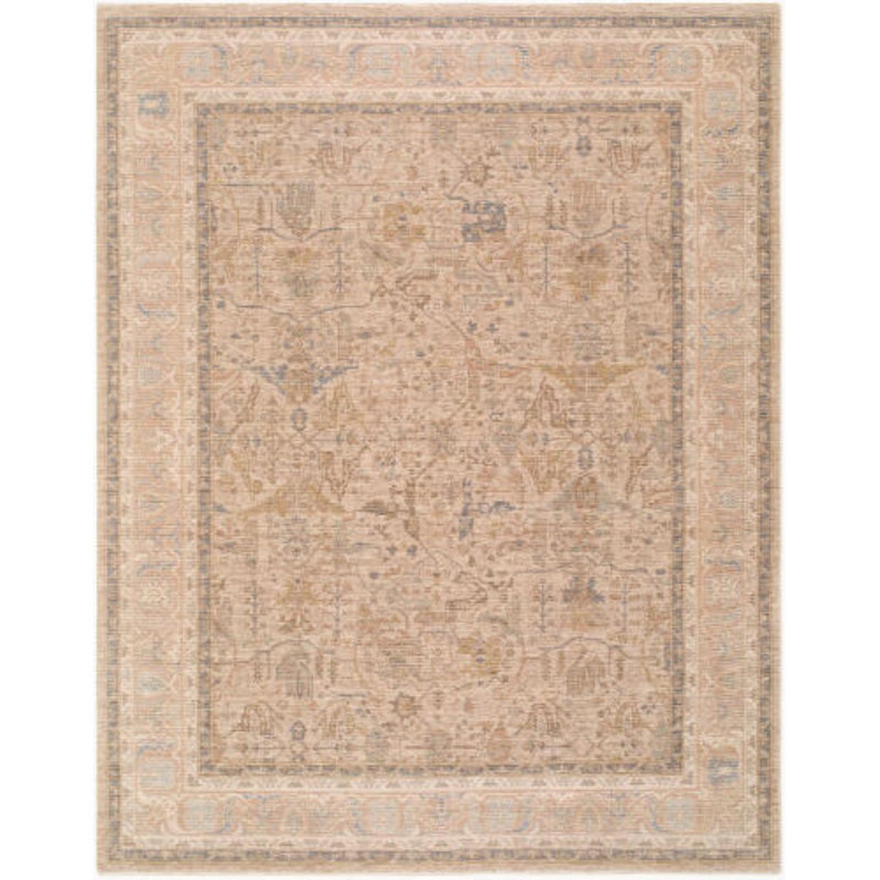 Ladik Area Rug, Tan/Brown/Gray, Rectangle 7'10" x 10'