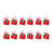 5'' Glass Christmas Phrases Hanging Figurine Ornament