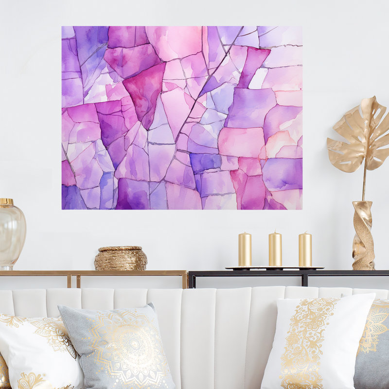 Pierre mauve volcanique Geode Volcano II, H 30 po x l 40 po x P 1,5 po