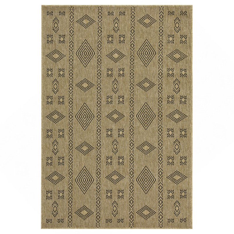 Black 7 Ft. 10 In. X 10 Ft. 3 In. Indoor/Outdoor Area Rug, Rectangle 7'10" x 10'3"
