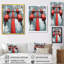 Red Black Urban Electric Power Lines I - impression d'art mural lignes électriques-1173909254-1173909259
