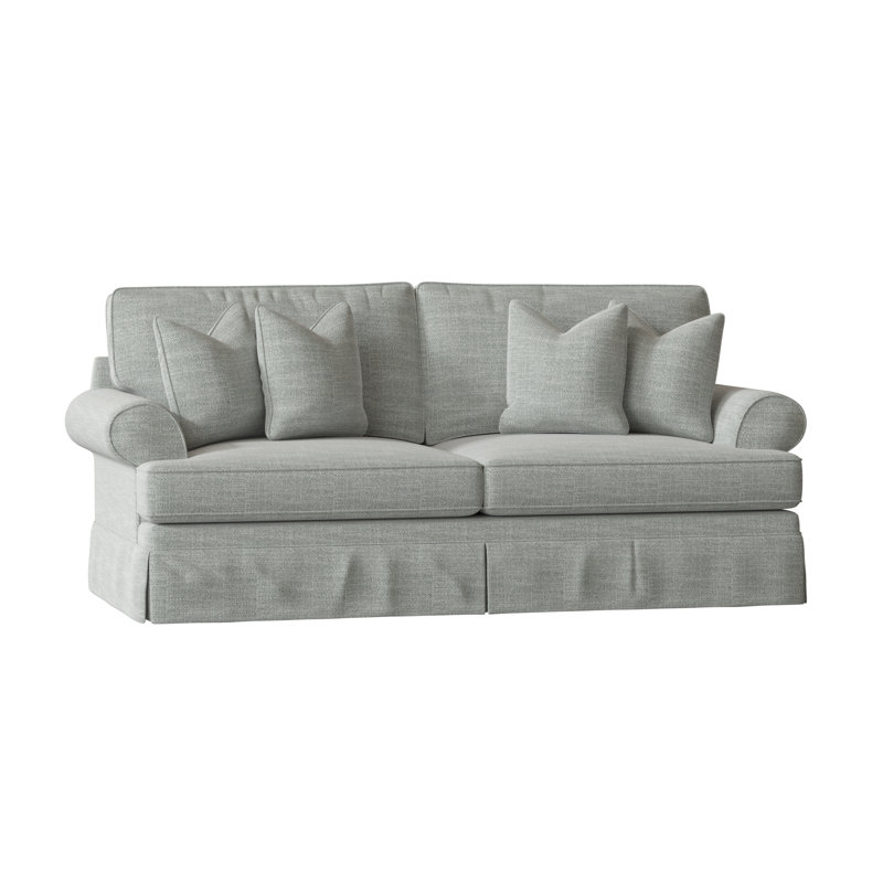 Brookner Upholstered 91'' Sofa, Conversation Capri Basketweave
