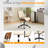 PU Trapezoid Curved Back Swivel Office Chair-937746538
