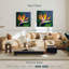 Fleur exotique d'oiseau du paradis sur toile-250156344