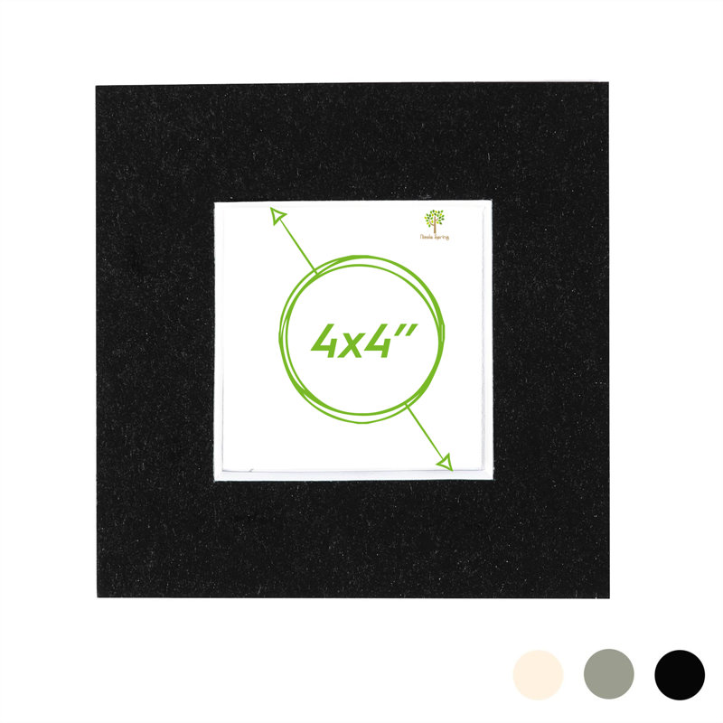 Nicola Spring - Picture Mount, 10cm H x 10cm W x 0.5cm D, Black