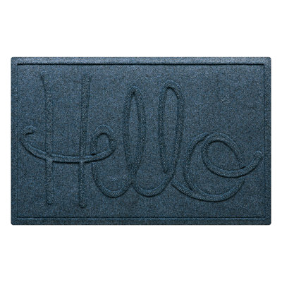 WaterHog® Hello 23 in. x 35 in. Indoor Outdoor Door Mat