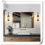 Crosse Amber Glass Mini Retro Antique Gothic Wall Lamp