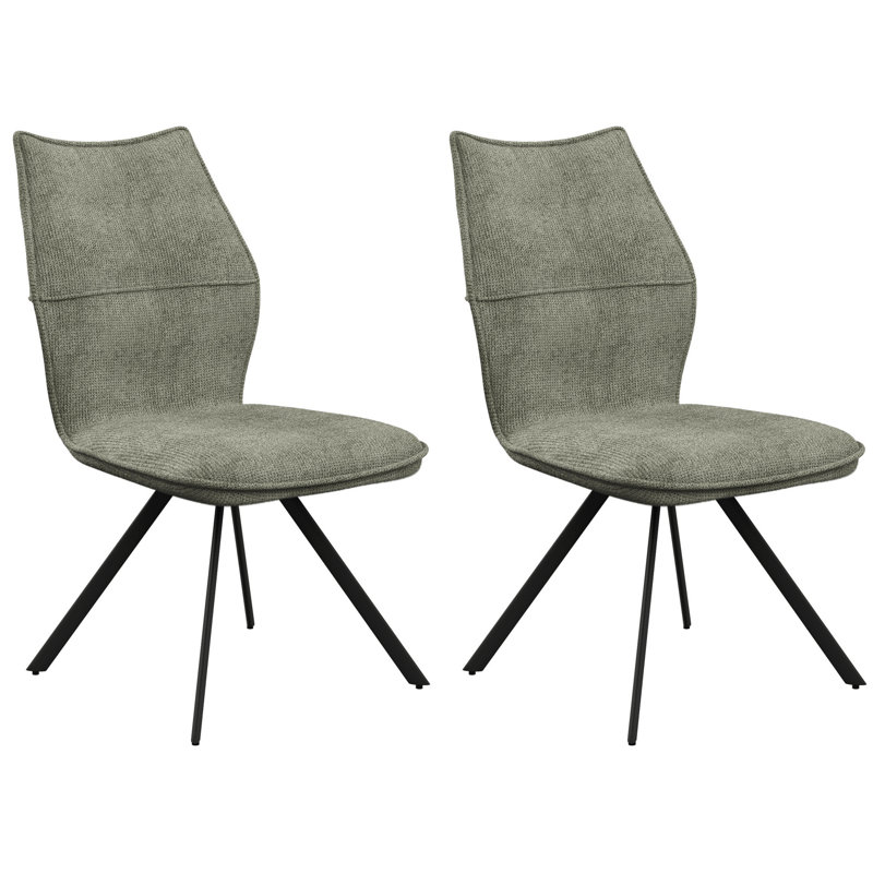 Lusso Fabric Dining Chair, Green