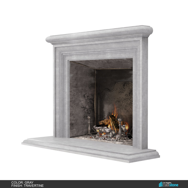 Sonoma Fireplace Surround, Travertine Gray