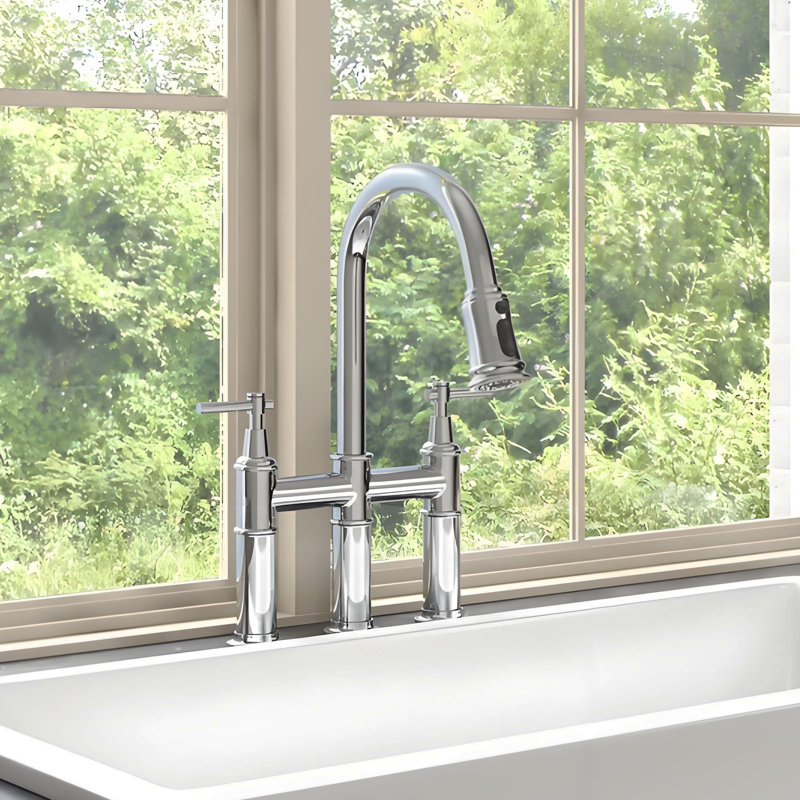 Robinet rétractable, Chrome poli