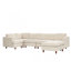 Canapé modulaire moderne, canapé convertible 6 places (velours côtelé) (beige)-754534998
