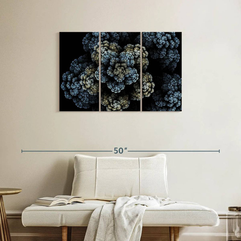 Brampt Fractal Bloom, 24" H x 38" W
