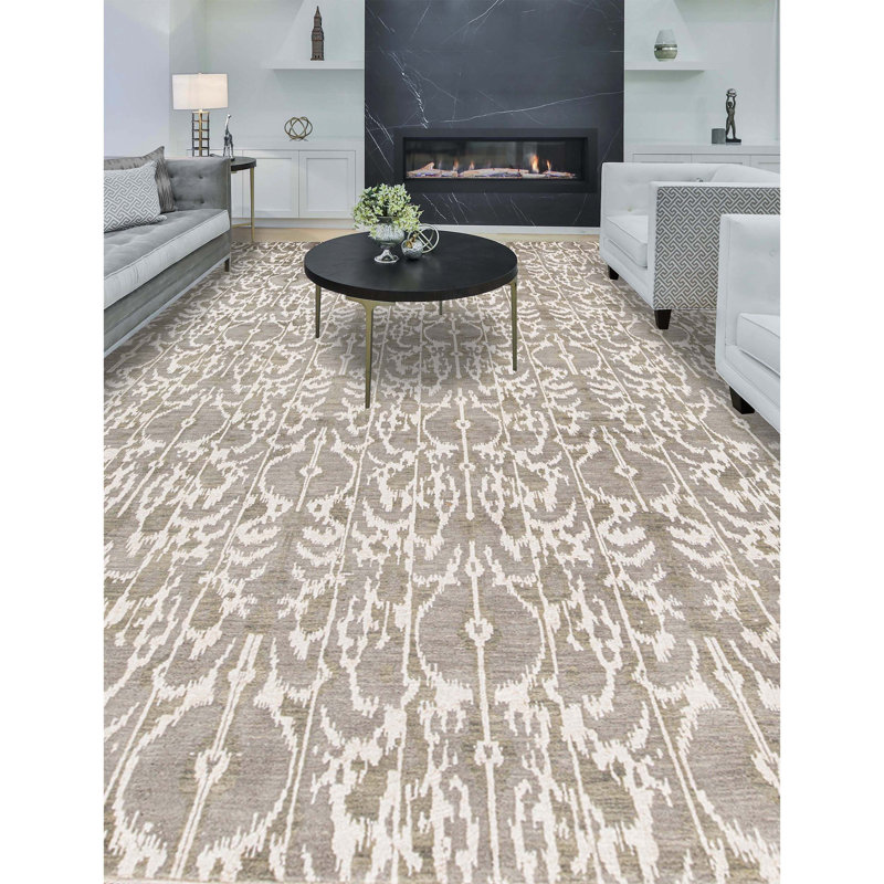 Wool Ikat Area Rug