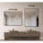 24x36 Inch Metal Frame Rectangular Wall-mounted Bathroom Mirror-1628669171