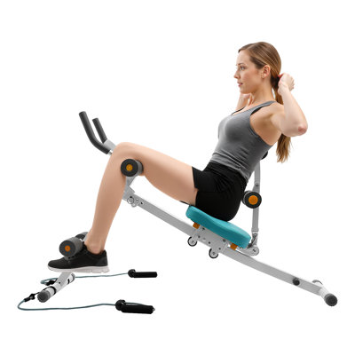 Abs Workout Equipment Core Abs Exercise Machine with Resistance Bands&LCD Display