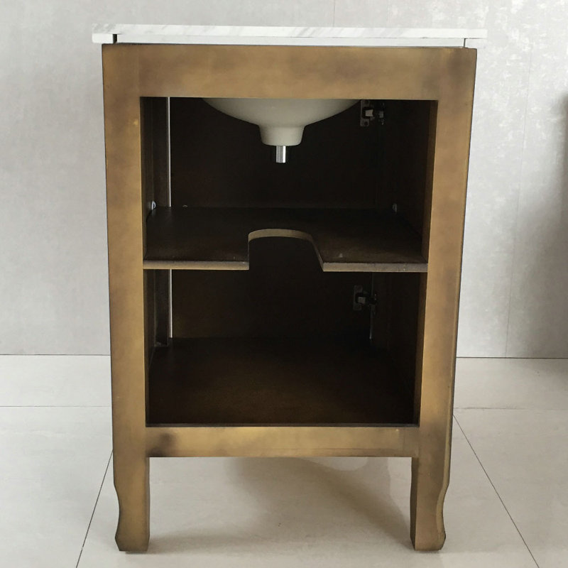 Lounsbury 24'' Single Bathroom Vanity with Top, Cream