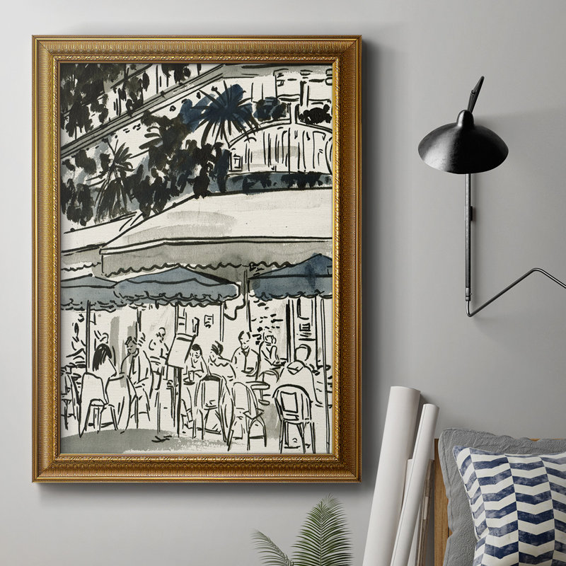 " Aucoin De Larue II ", 36" H x 24" W x 1'' D, Gold Framed Canvas