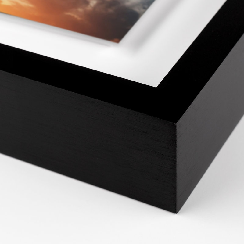 Sunset Plane Print by Vitaliy Paykov, Black