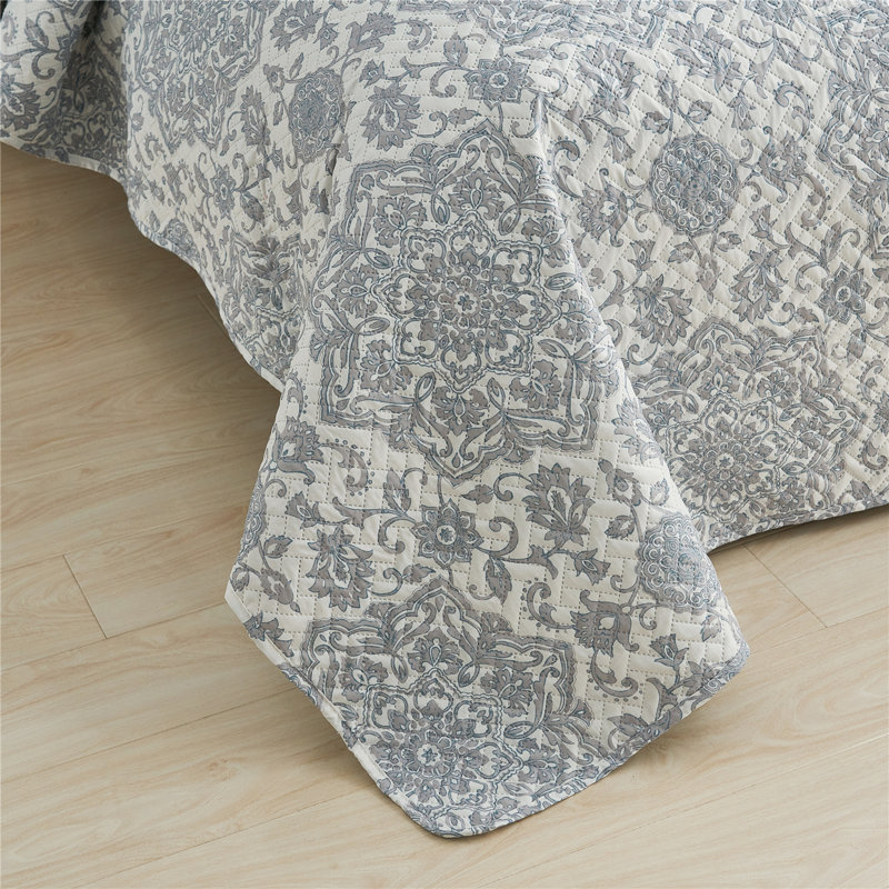 Quilt, King Quilt +2 Standard Shams, Floral 5