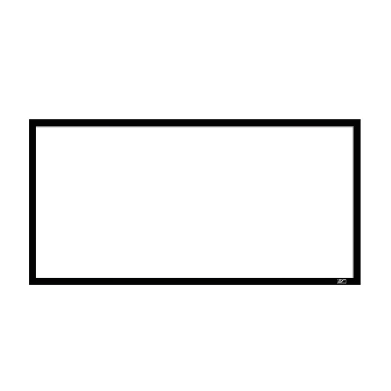 Sable Frame 2 Series Fixed Frame Wall Mounted Projector Screen, Matte White, Black velvet frame, 158" Diagonal