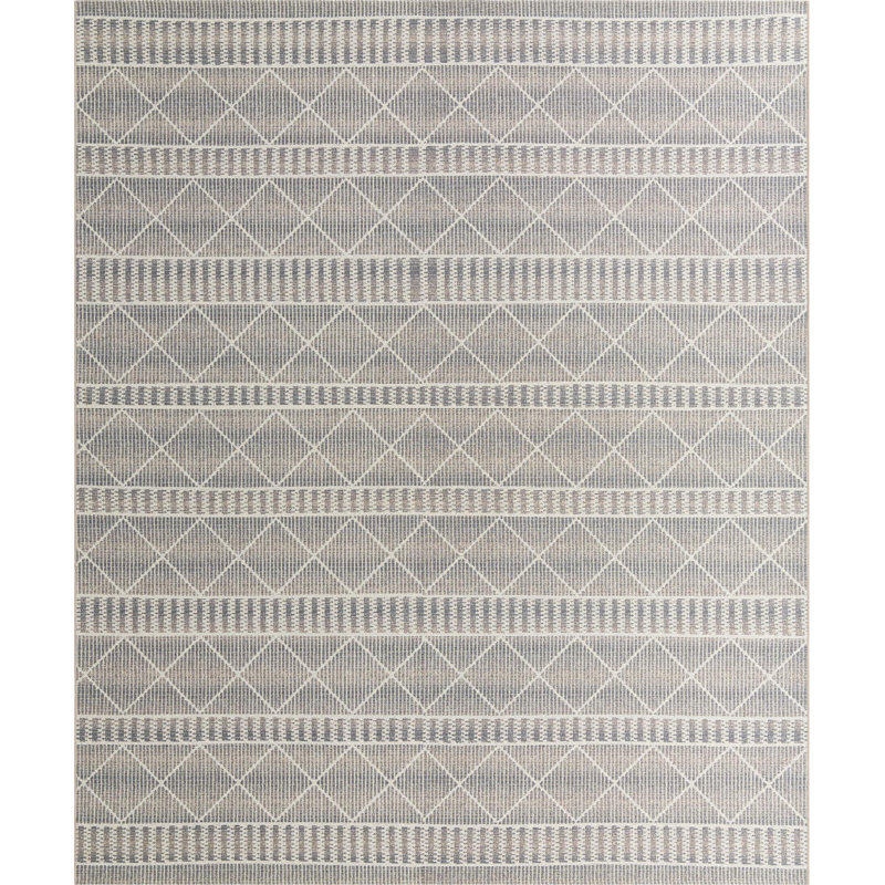 Tapis rayé intérieur / extérieur Azed, Rectangle 4pi x 6 pi