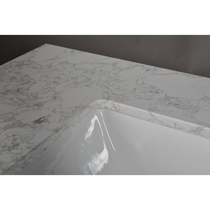Guein 37" Quartz Single Bathroom Vanity Top with Sink