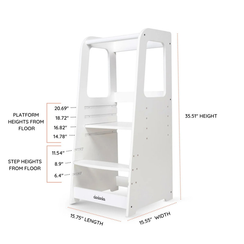 Toddler Tower, White