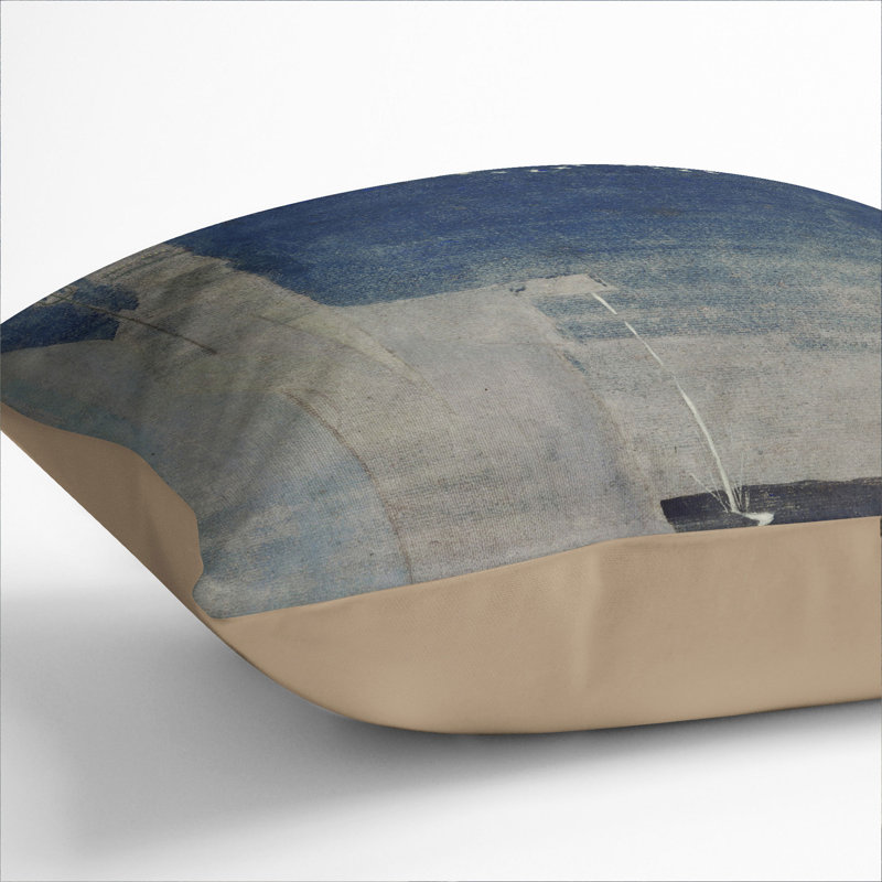Square Throw Cushion, 40cm H x 40cm W x 15cm D, Stone