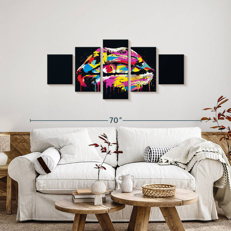 Lips, 24" H x 55" W