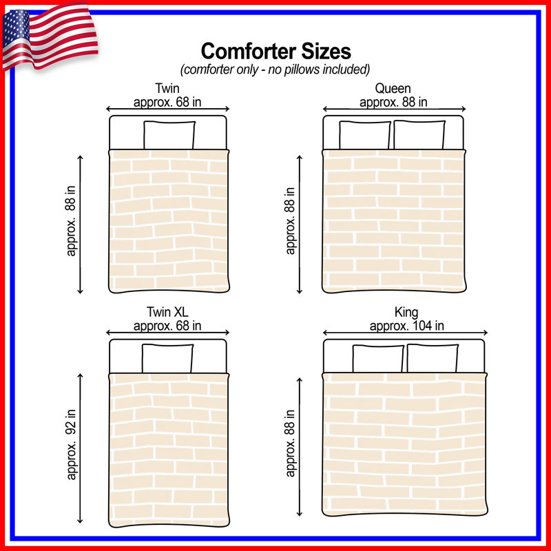 Beige Brick Wall Comforter, Twin Extra Long