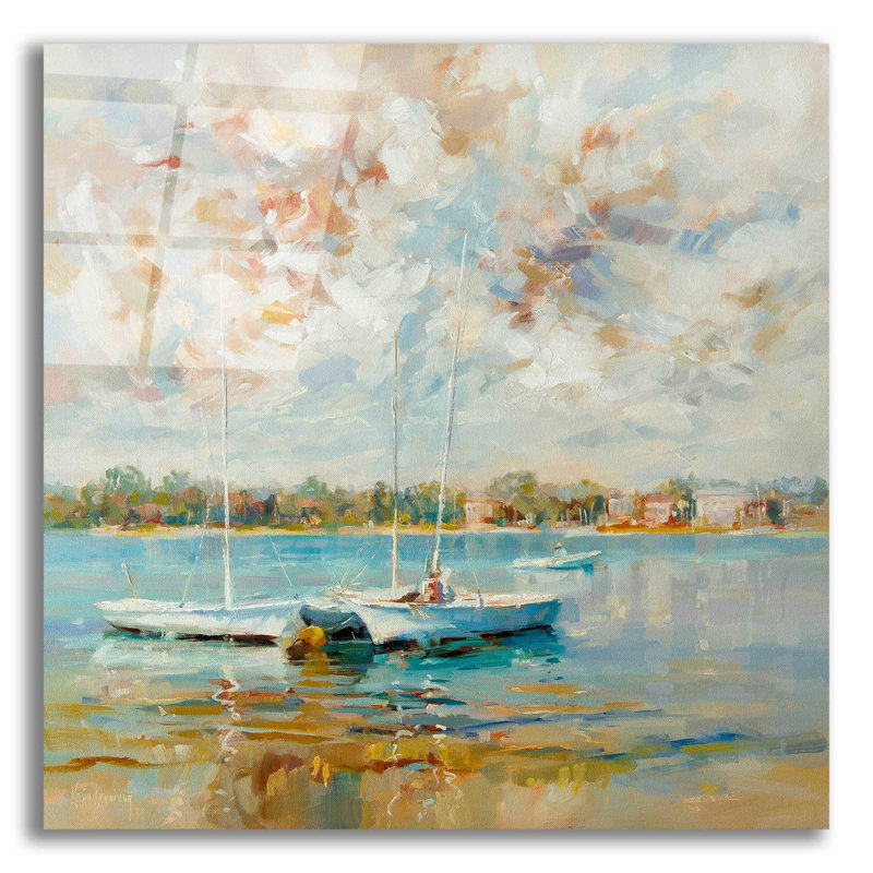 Au bord de l'eau par Kasia Bruniany - impression sans cadre, H 12 po x l 12 po x P 0,13 po