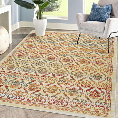 Tapis à poils courts, tapis à motif moderne antidérapant lavable à la machine pour le salon, la chambre à coucher et le bureau à domicile