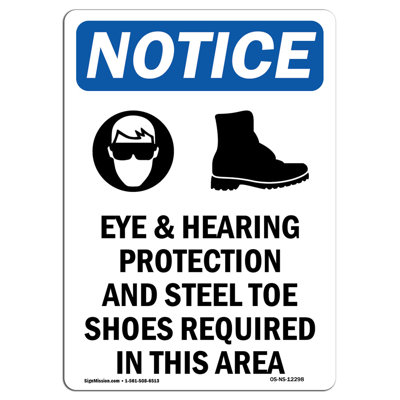 Eye and Hearing Protection Sign