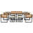 9-Pieces Acacia Wood Patio Dining Set, Space Saving Outdoor Patio Set, 4 Cushioned Chairs & 4 Ottomans & 1 Square Table, For Backyard, Garden, Deck And Poolside-419178139