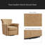 Fauteuil d'appoint pivotant en similicuir-597365130