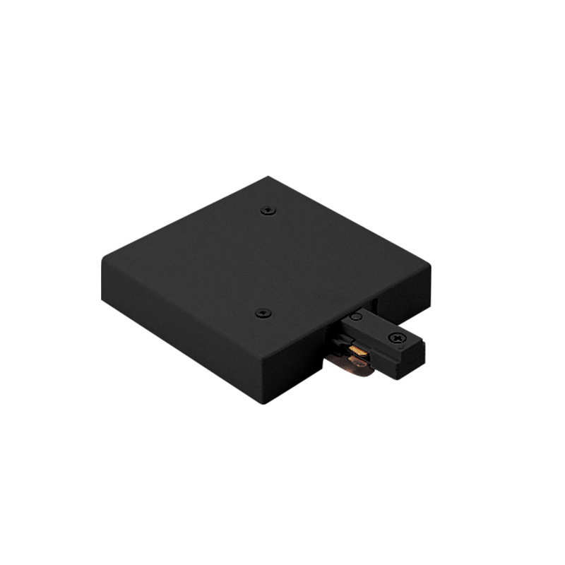 Alimentation de bout en t pour système d’éclairage sur rail J Series, Noir