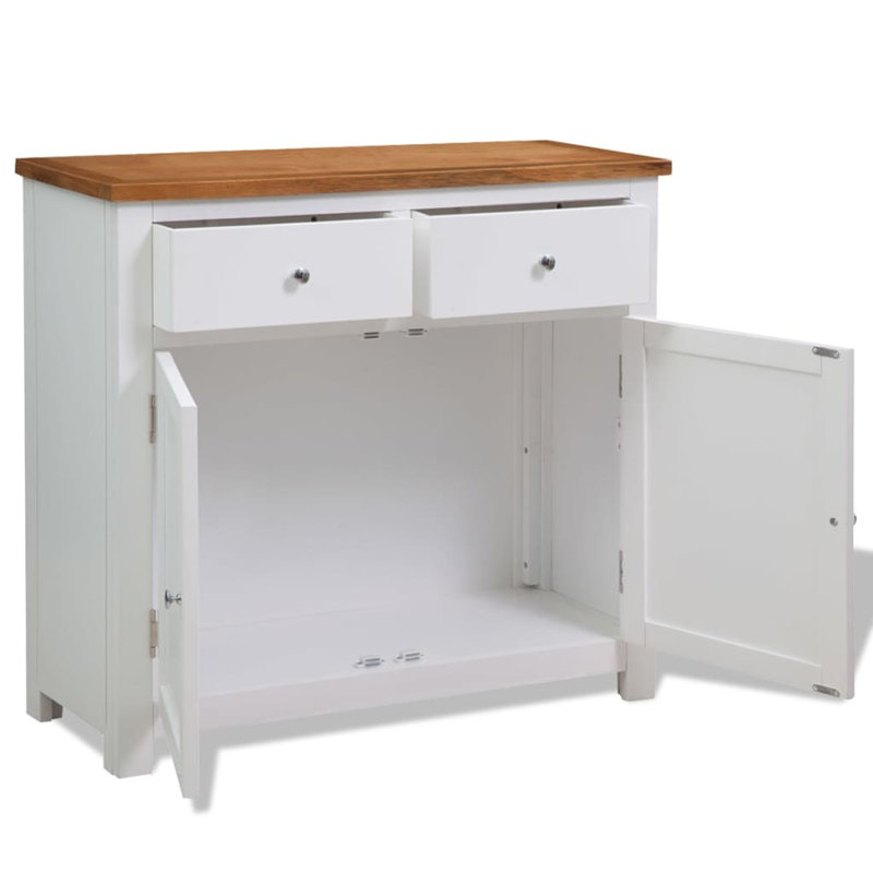 Mckayla 90cm Solid Wood Sideboard, White
