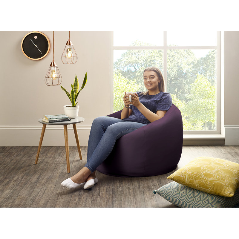 Attenborough Outdoor Friendly Bean Bag, 102cm H x 89cm W x 89cm D, Purple