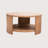 Round Mixed Material Coffee Table With Shelf-1342383414