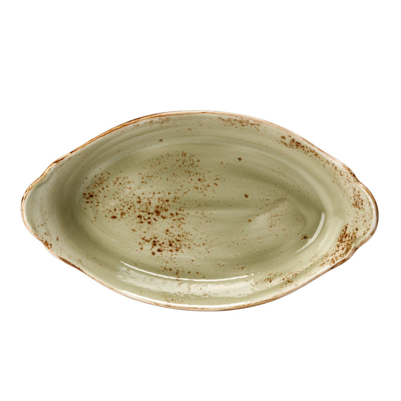 Plat à boucles ovale Craft Green