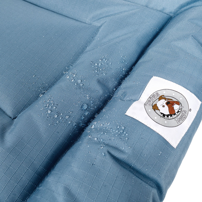 Coussin confortable Brutus Tough Resistant, Bleu, Très grand (l 48 po x P 30 po x H 2 po)