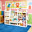Toy Storage Organizer With Bookshelf And Stuffed Animal Storage For Kids, 4-tier Clothes Organizers With Cubbies And 2 Removable Storage Bins-780555601