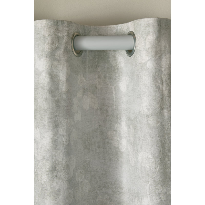 Laura Ashley 100% Cotton Curtain Panel Pair, 88X72